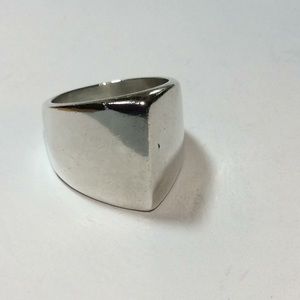 Wide Sterling Silver Ring